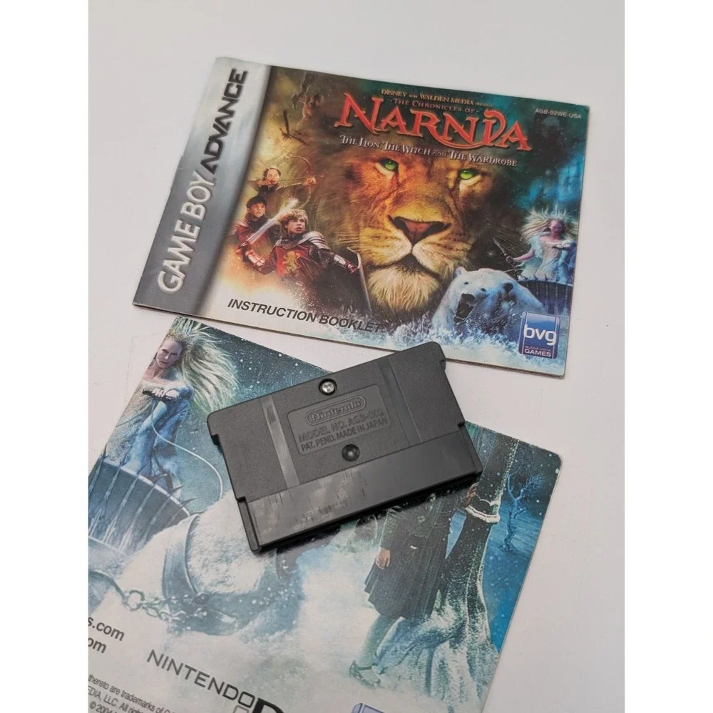 The Chronicles of Narnia - Nintendo Game Boy Advance GBA W Manual &‎ Poster